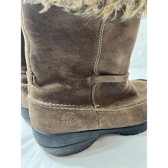 Sorel Women Boots Northern Lite Winter Thinsulate NL1431 265 Suede Beige Sz 9.5 - Picture 4 of 16